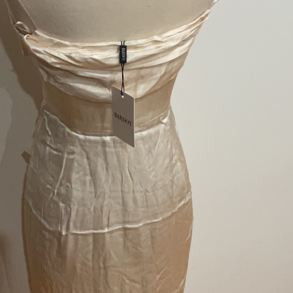 Bardot Elio Corset Dress in Gold & Ivory, Size: 6 - Picture 9 of 9